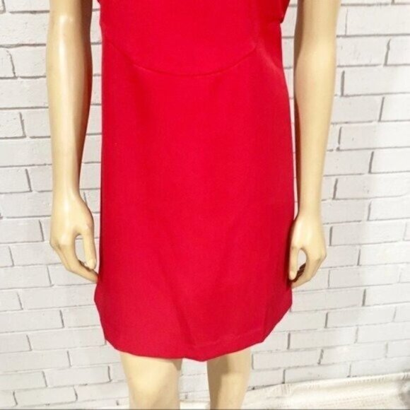 Anthropologie Mare Mare Cutout Bodycon Dress in Red XL — Statement Piece - Picture 8 of 13